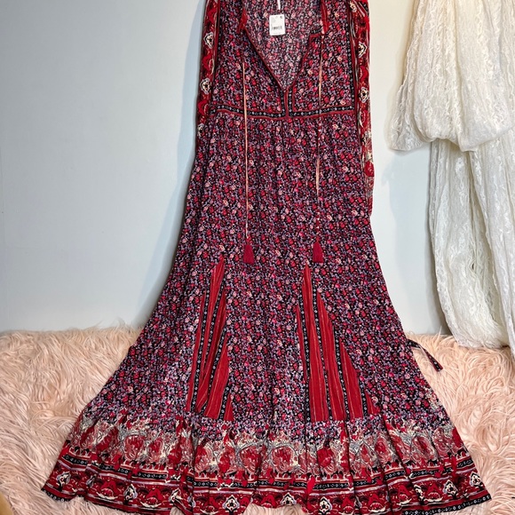 Free People Happy Feelings Printed Midi Dress - Picture 5 of 8